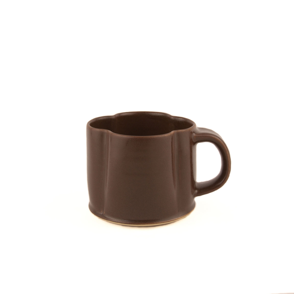 Mini Fluted Coffee Mug - Chestnut
