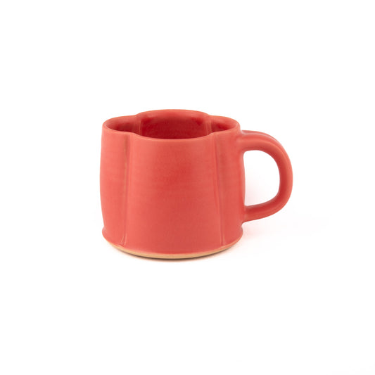 Mini Fluted Coffee Mug - Carmine