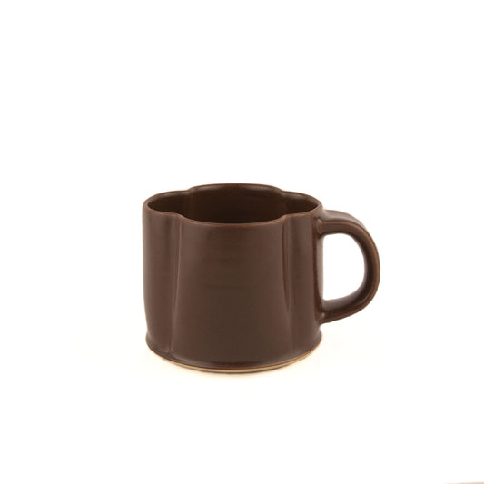 Mini Fluted Coffee Mug - Chestnut